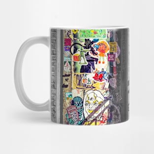 Street Sticker Art Brooklyn NYC Mug